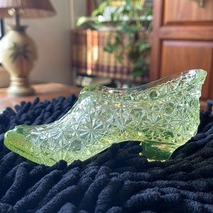 Vintage Glass Shoe